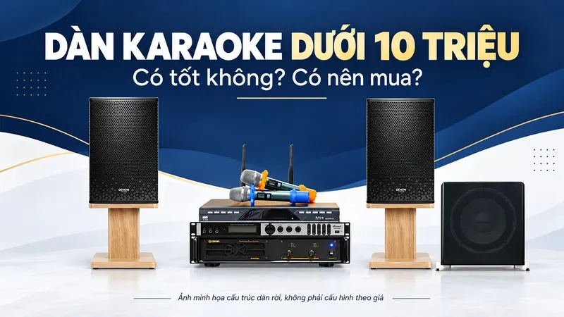 Tư vấn dàn karaoke gia đình dưới 10 triệu có tốt không?
