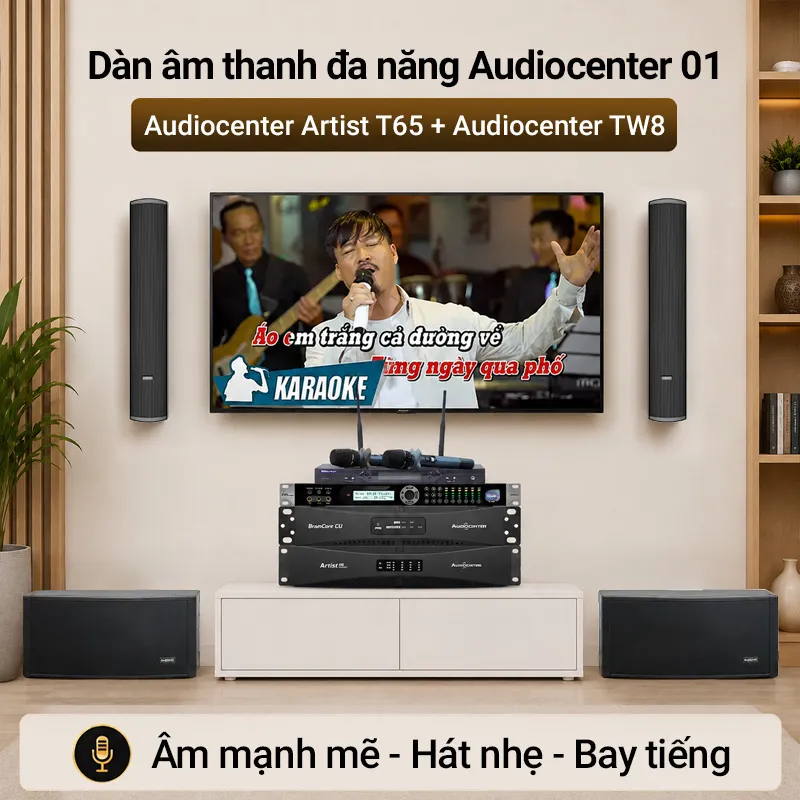 Dàn karaoke gắn tường Audiocenter 01