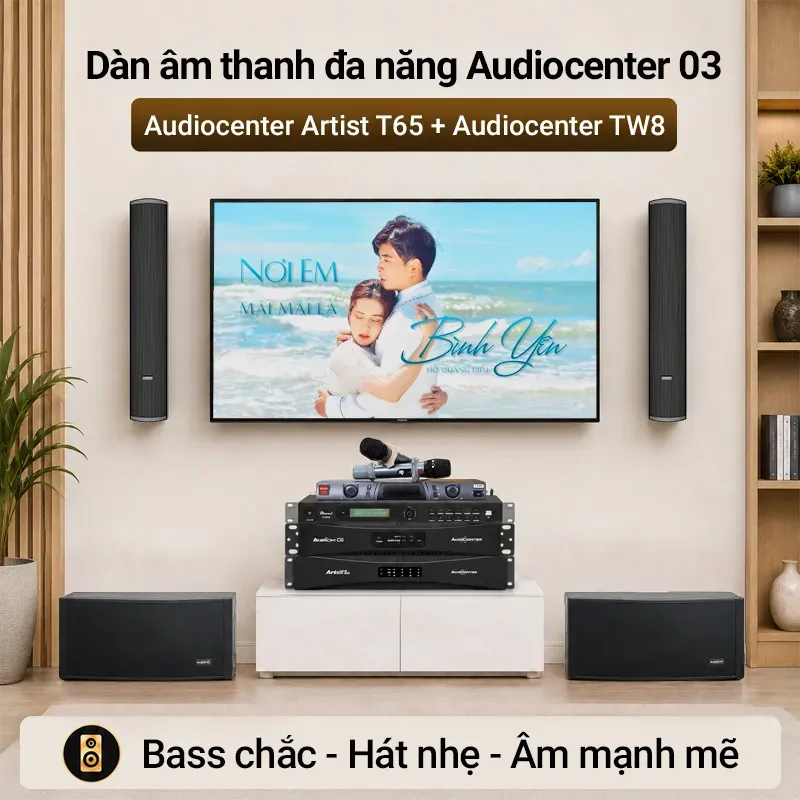 Dàn karaoke gắn tường Audiocenter 03