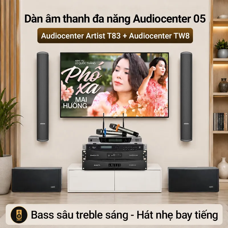 Dàn karaoke gắn tường Audiocenter 0