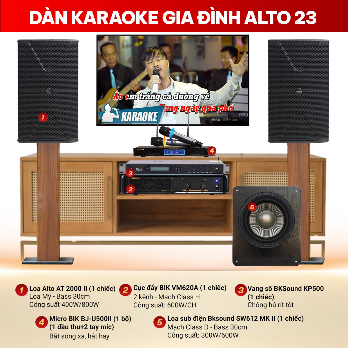 D&agrave;n karaoke gia đ&igrave;nh Alto 23