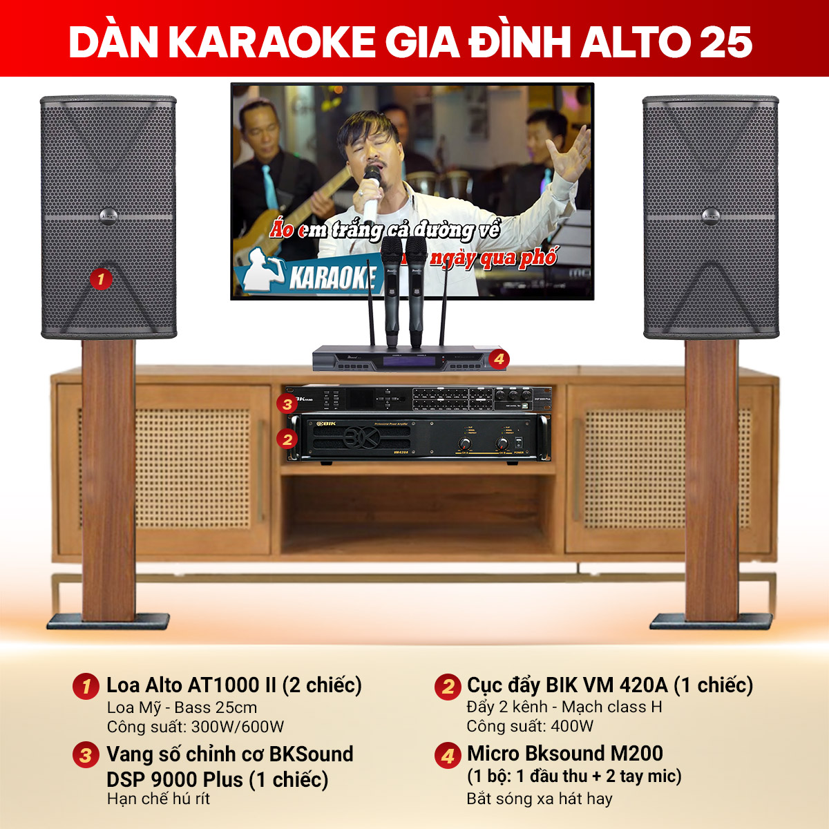 D&agrave;n karaoke gia đ&igrave;nh Alto 25