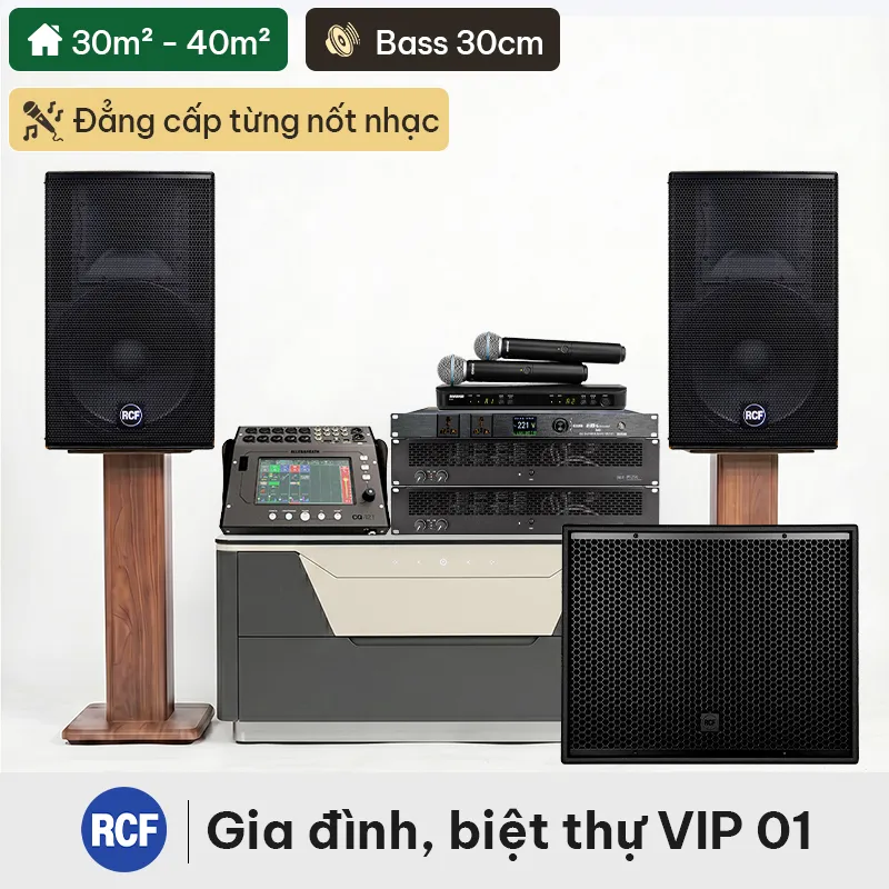 Dàn karaoke gia đình, biệt thự VIP RCF 01
