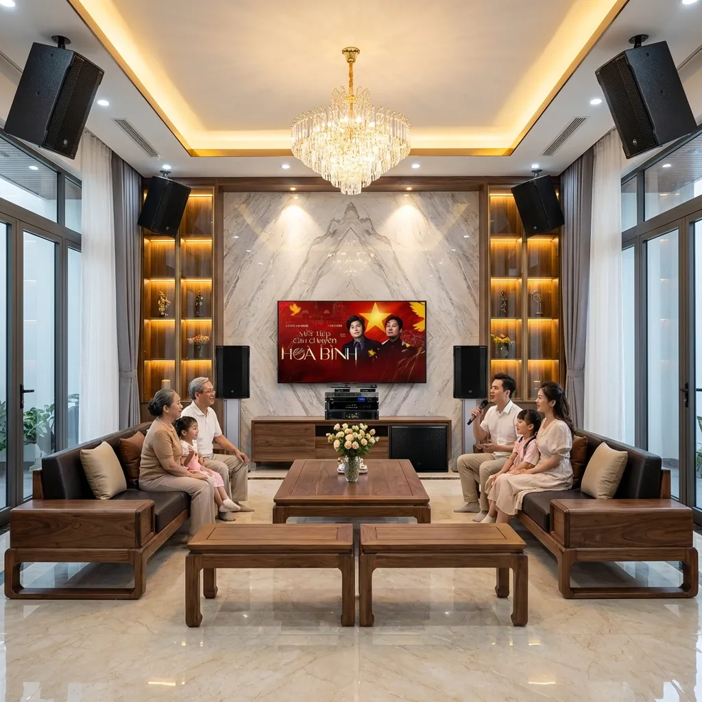 Dàn karaoke gia đình, biệt thự VIP RCF 03