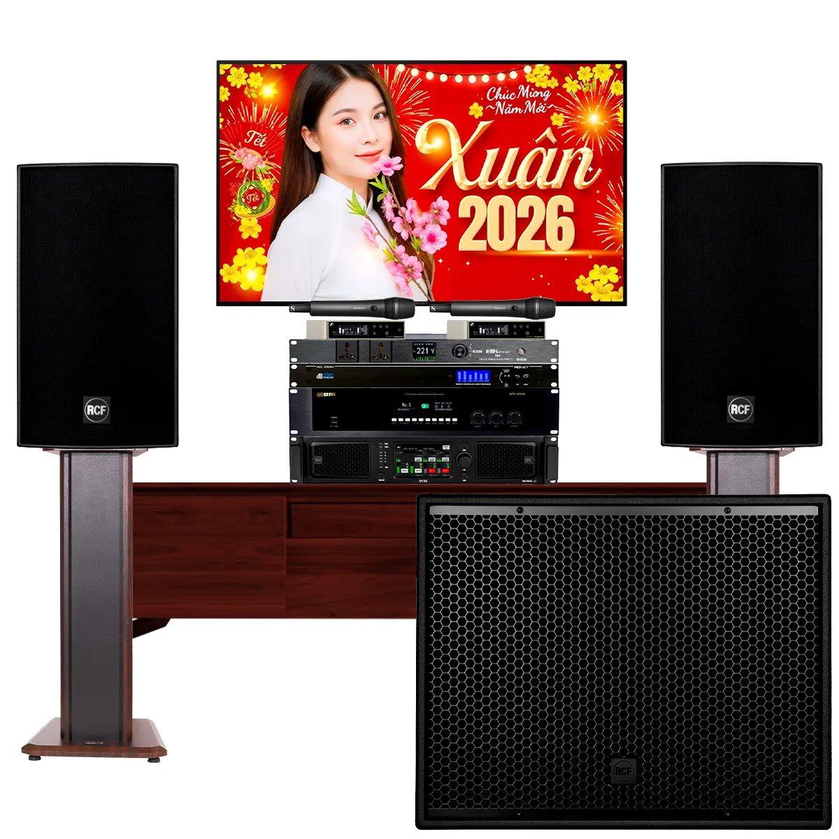Dàn karaoke gia đình, biệt thự vip RCF 04