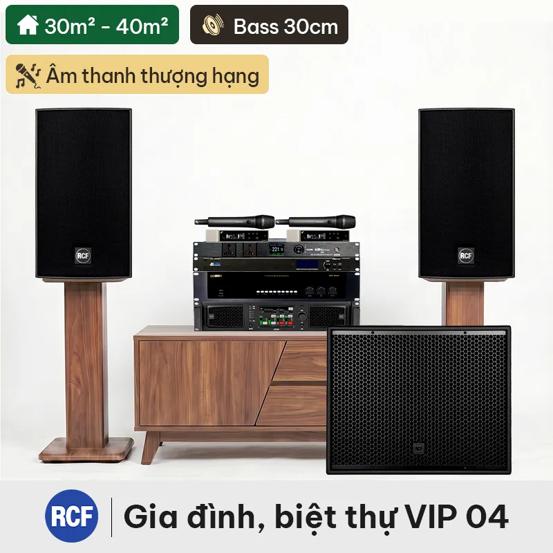 Dàn karaoke gia đình, biệt thự VIP RCF 04