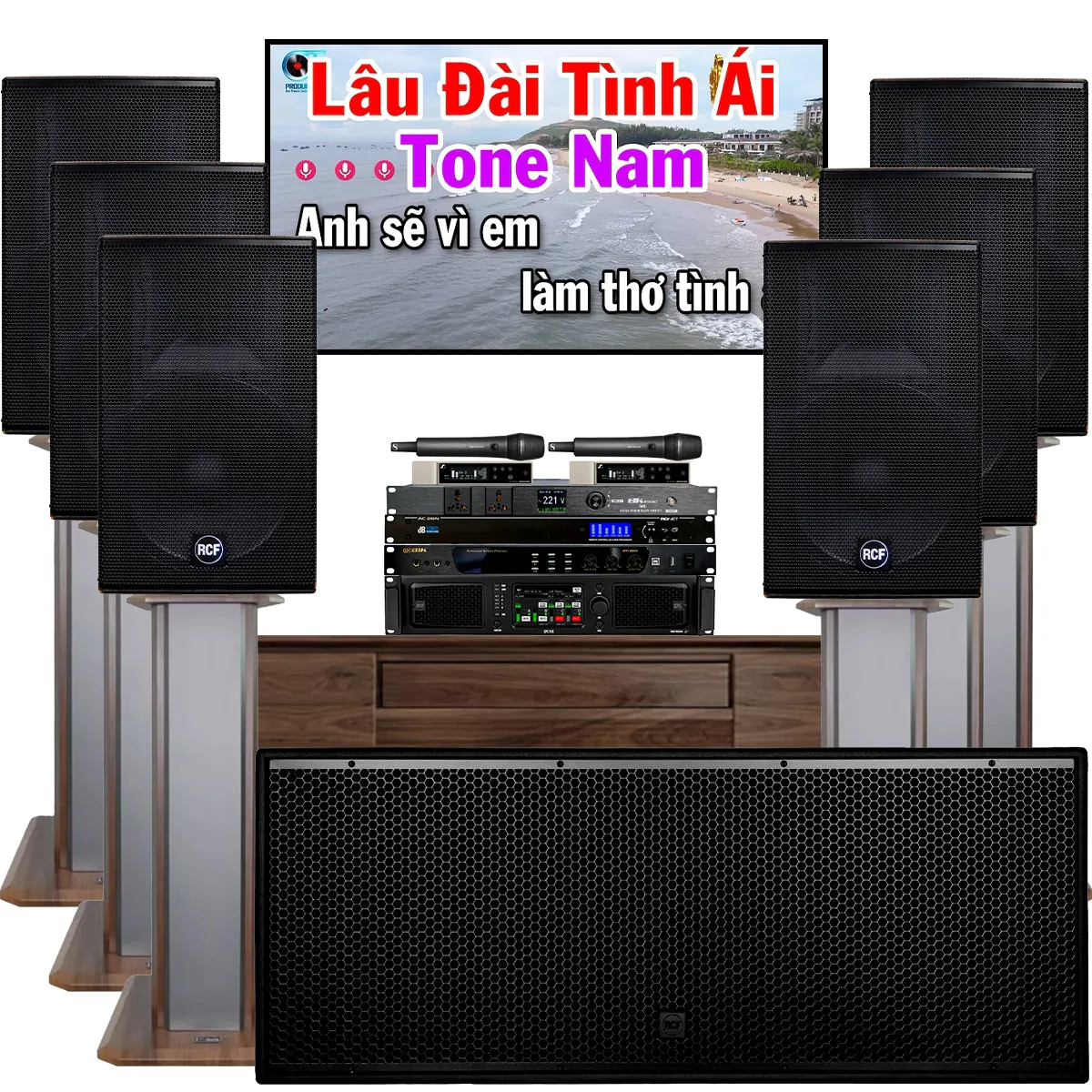 Dàn karaoke gia đình, biệt thự Vip RCF 06