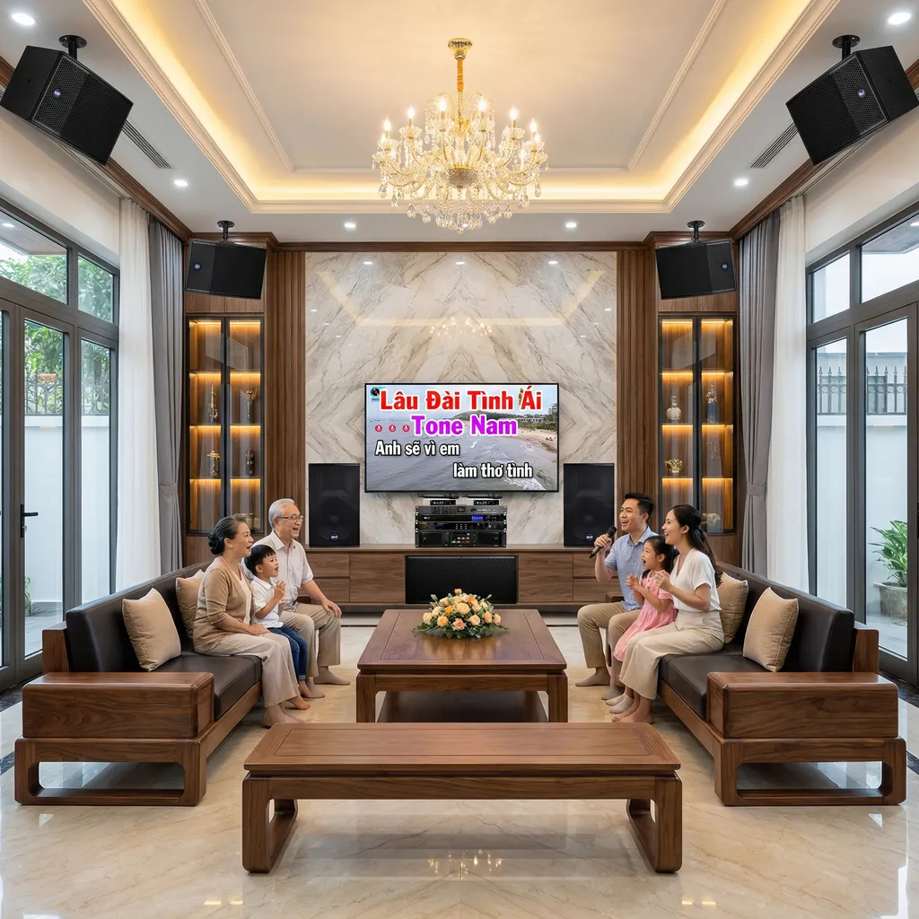 Dàn karaoke gia đình, biệt thự Vip RCF 06
