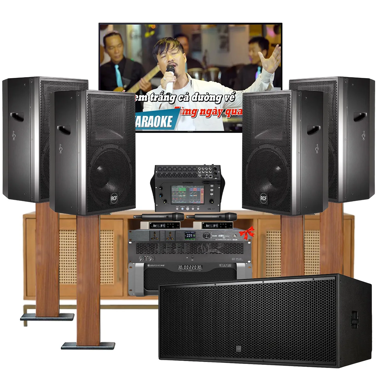 Dàn karaoke gia đình, biệt thự vip RCF 07
