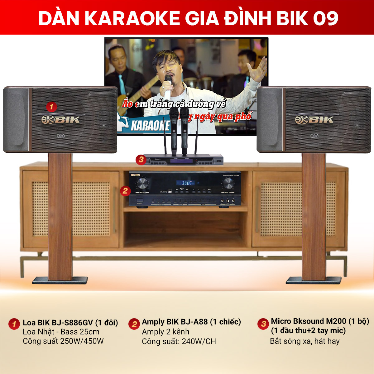 Dàn karaoke gia đình BIK 09