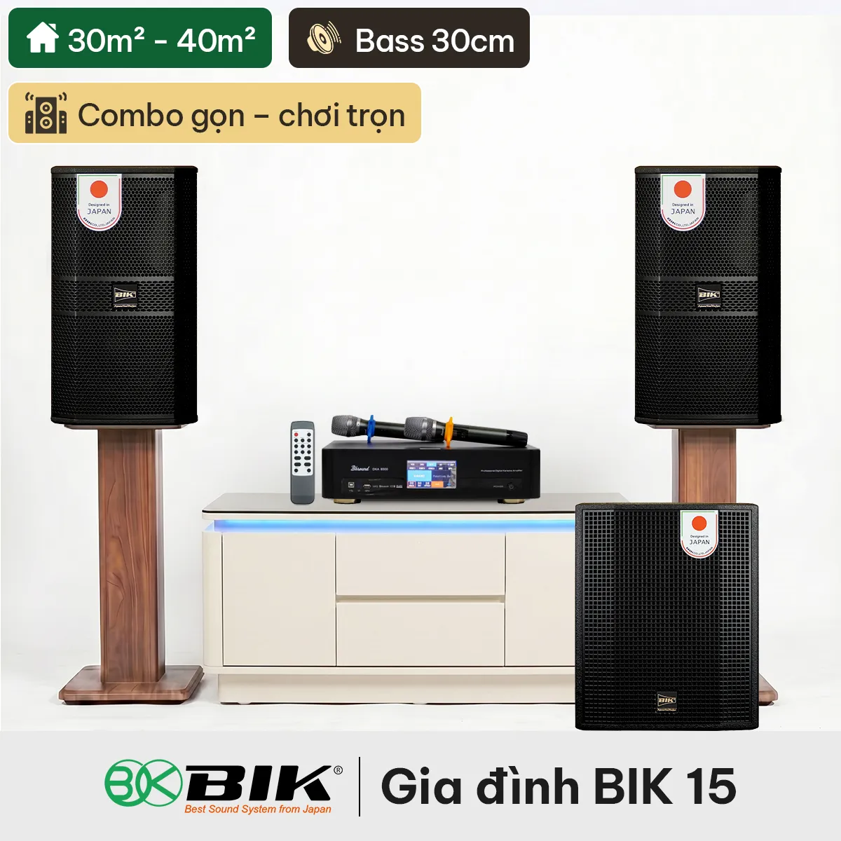 Dàn karaoke gia đình BIK15