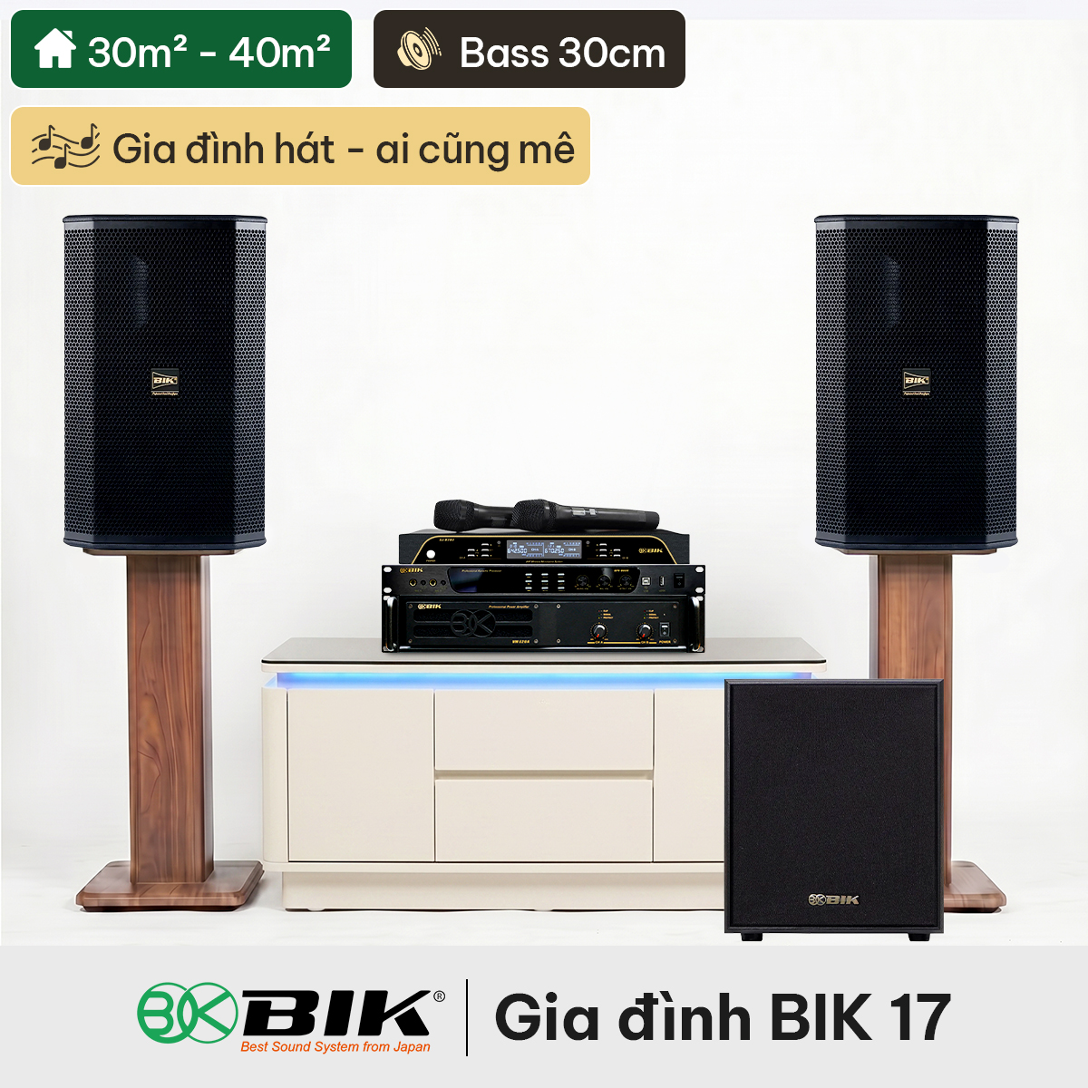 Dàn karaoke gia đình BIK17