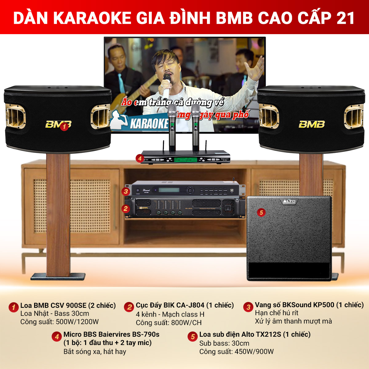 D&agrave;n karaoke gia đ&igrave;nh BMB cao cấp 21