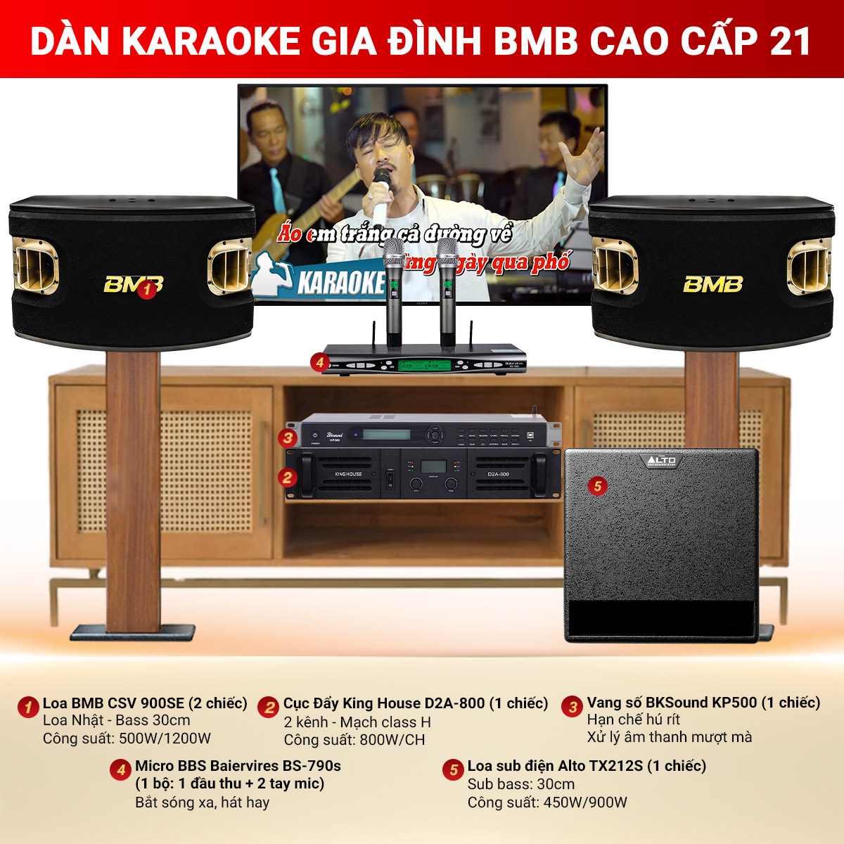 D&agrave;n karaoke gia đ&igrave;nh BMB cao cấp 21