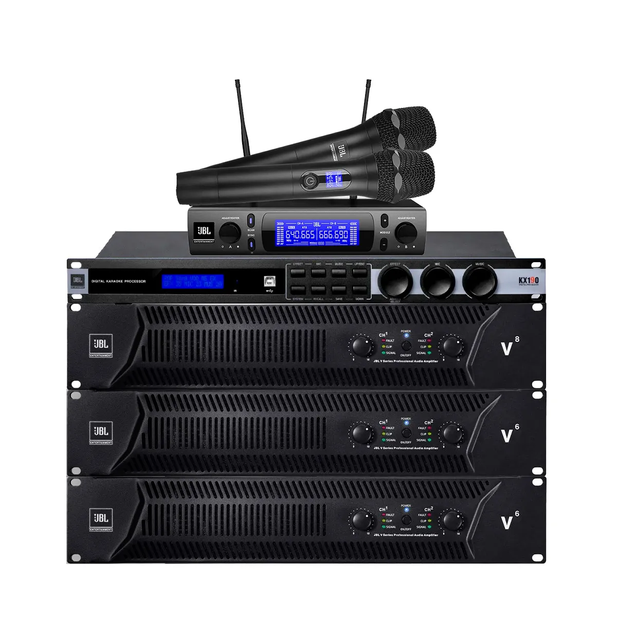 Dàn karaoke gia đình cao cấp BC-JBL06 (JBL KP4012 G2, JBL KX190, JBL CV18S, JBL V6, JBL V8, JBL VM300) - Hình 10