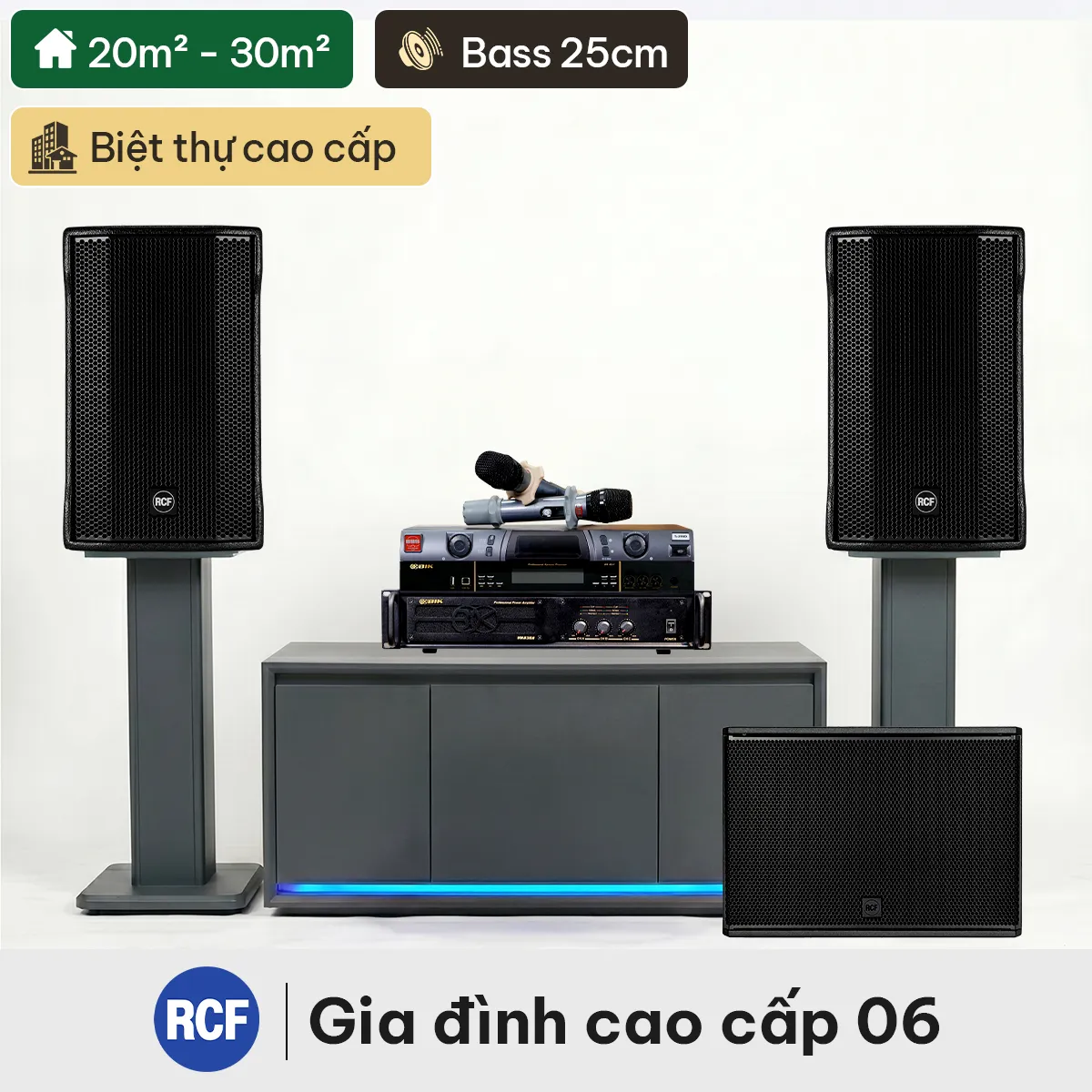 Dàn karaoke gia đình cao cấp RCF 06