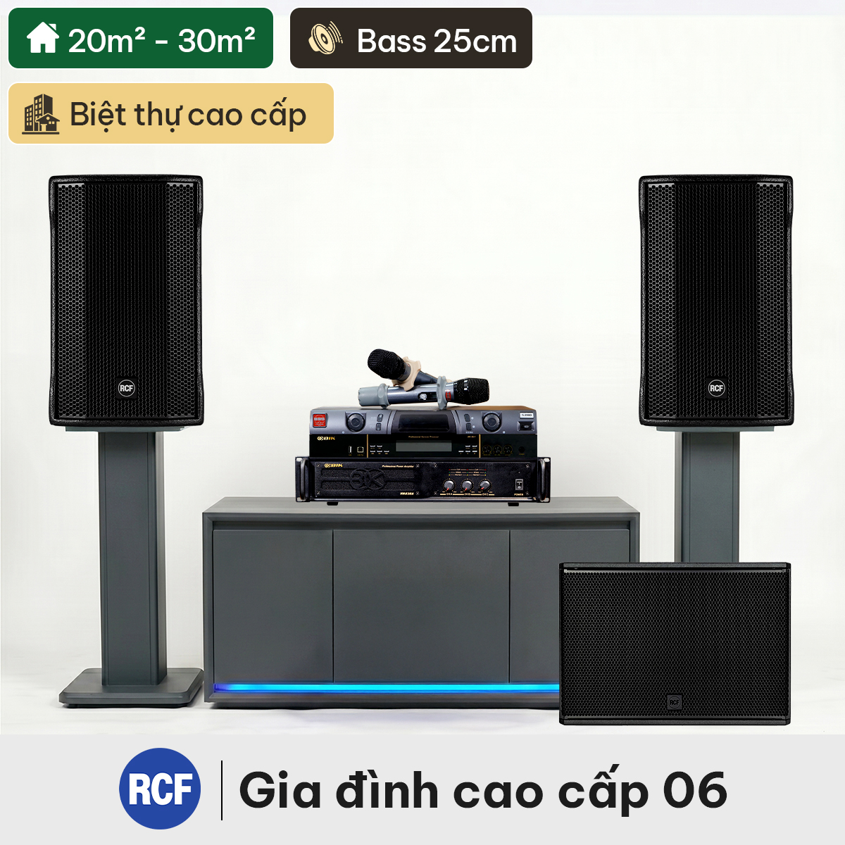 Dàn karaoke gia đình cao cấp RCF 06