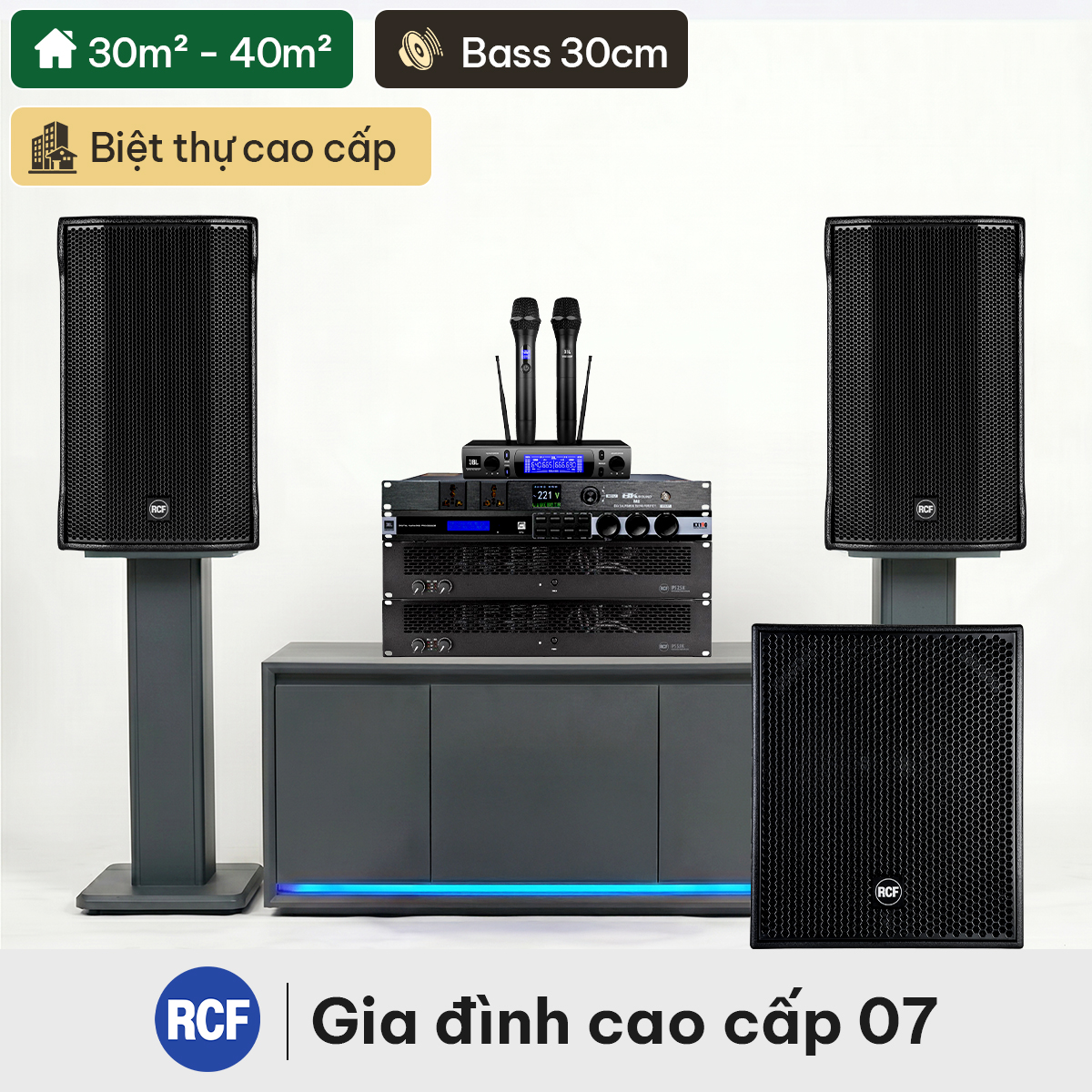 Dàn karaoke gia đình cao cấp RCF 07