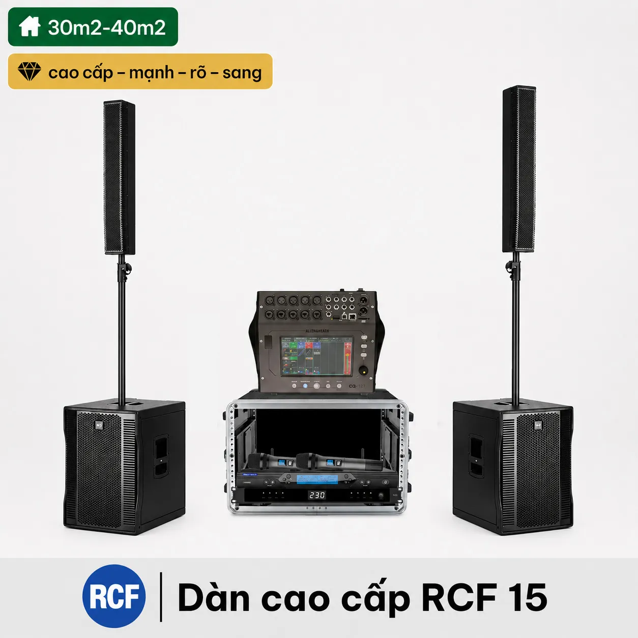 Dàn karaoke gia đình cao cấp RCF 15