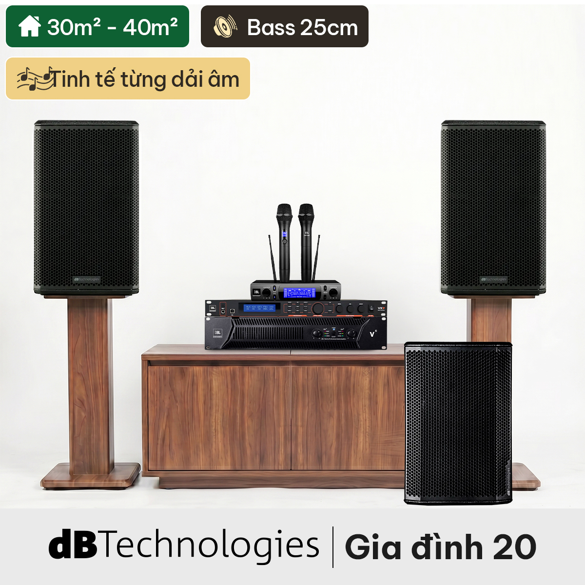 Dàn karaoke gia đình dBTechnologies 20