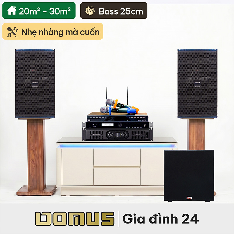 Dàn karaoke gia đình Domus 24