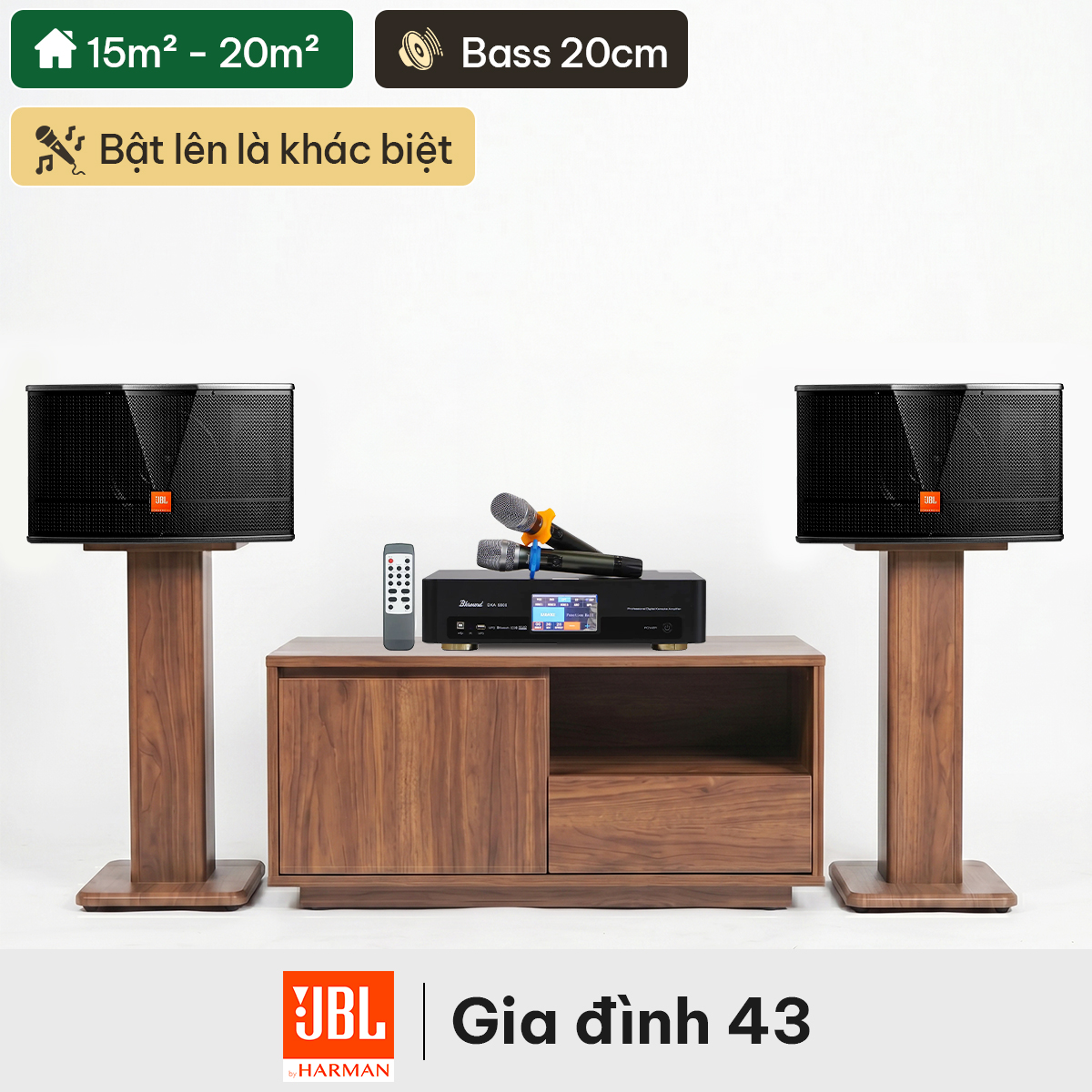 Dàn karaoke gia đình JBL 43