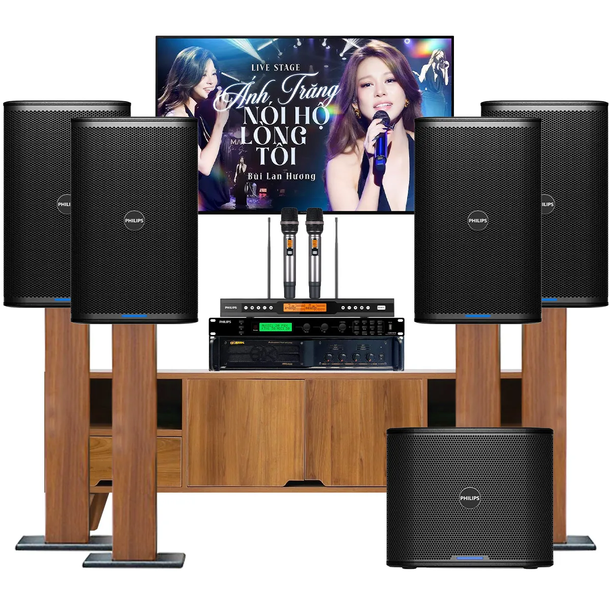 Dàn karaoke gia đình Philips 12 (Philips CSS2120/70, VM 640A, CSS1910/70, CSS2110/70, CSS2890/70) - Hình 5