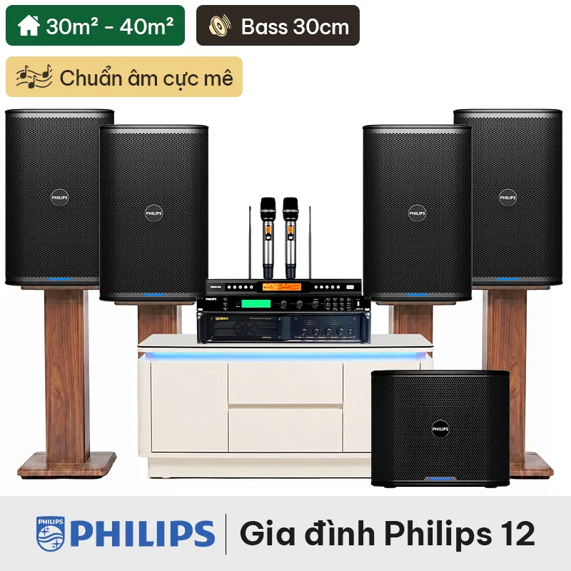 Dàn karaoke gia đình Philips 12