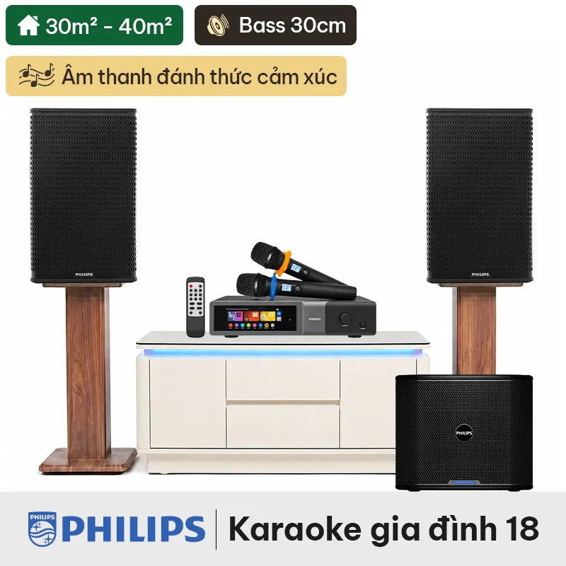 Dàn karaoke gia đình Philips 18
