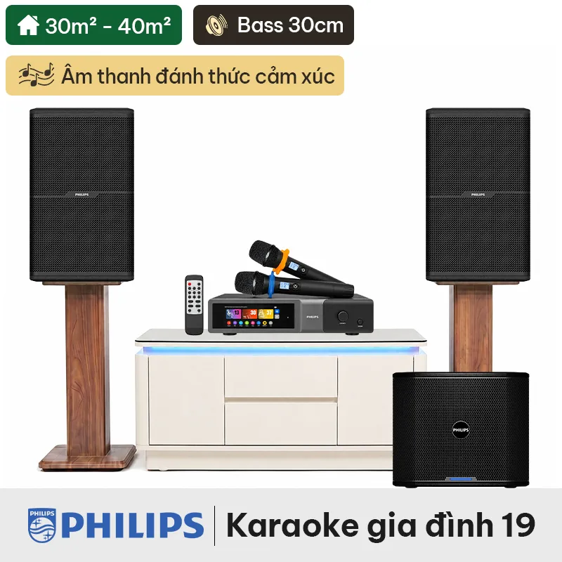 dàn karaoke gia đình Philips 19