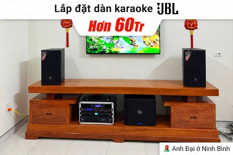 Lắp đặt dàn karaoke JBL hơn 60tr cho anh Đại tại Ninh Bình