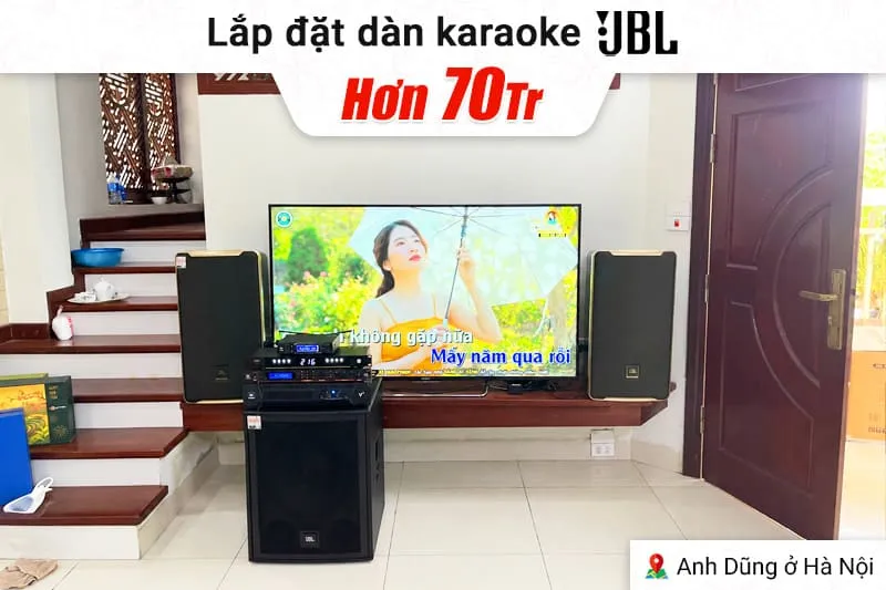 Lắp đặt dàn karaoke JBL hơn 70tr cho anh Dũng tại Hà Nội
