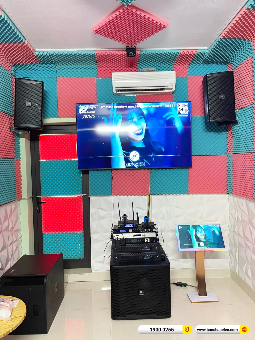 Lắp đặt d&agrave;n karaoke JBL hơn 97tr cho anh Giang tại H&agrave; Nội