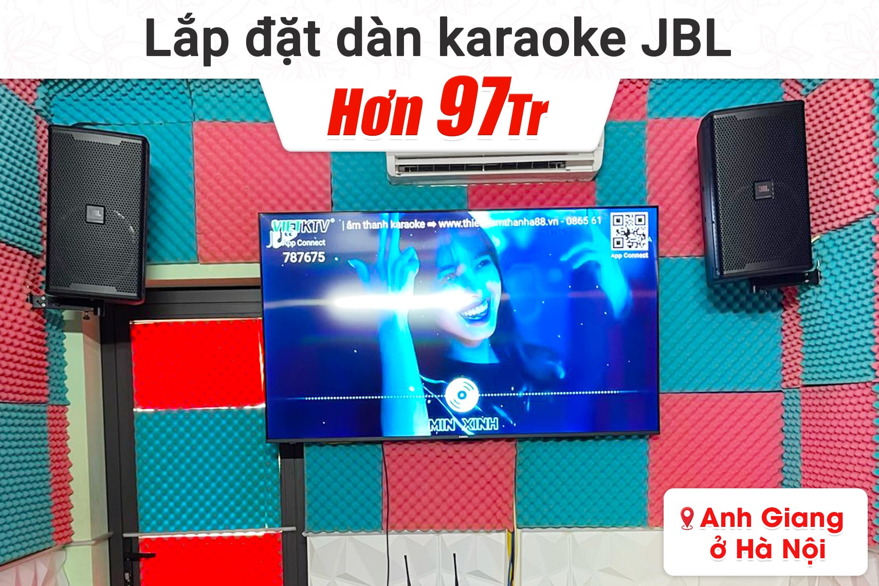 Lắp đặt dàn karaoke JBL hơn 97tr cho anh Giang tại Hà Nội