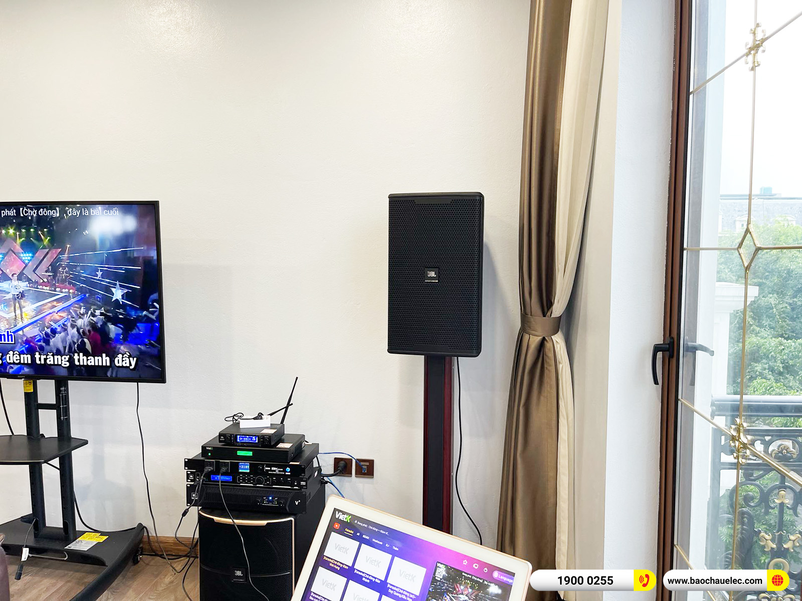 Lắp đặt d&agrave;n karaoke JBL gần 114tr cho anh H&ugrave;ng tại H&agrave; Nội