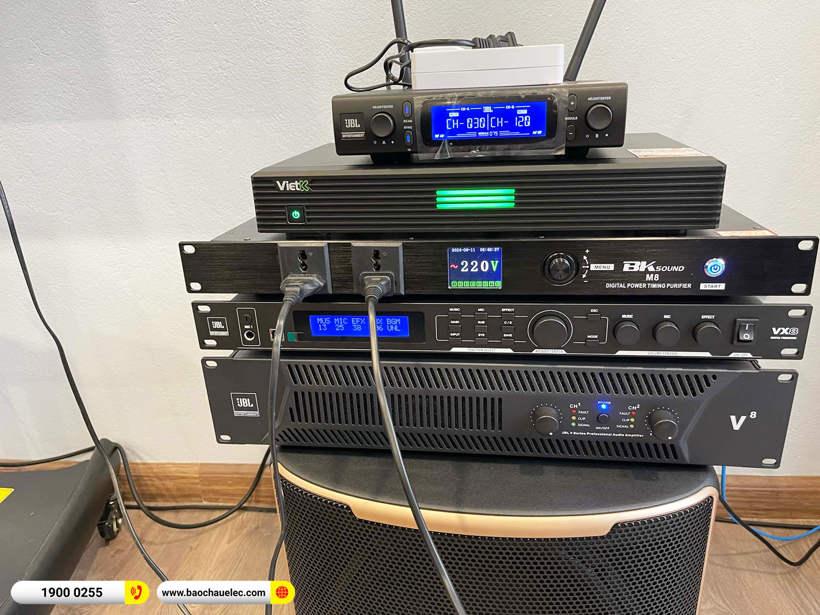 Lắp đặt d&agrave;n karaoke JBL gần 114tr cho anh H&ugrave;ng tại H&agrave; Nội