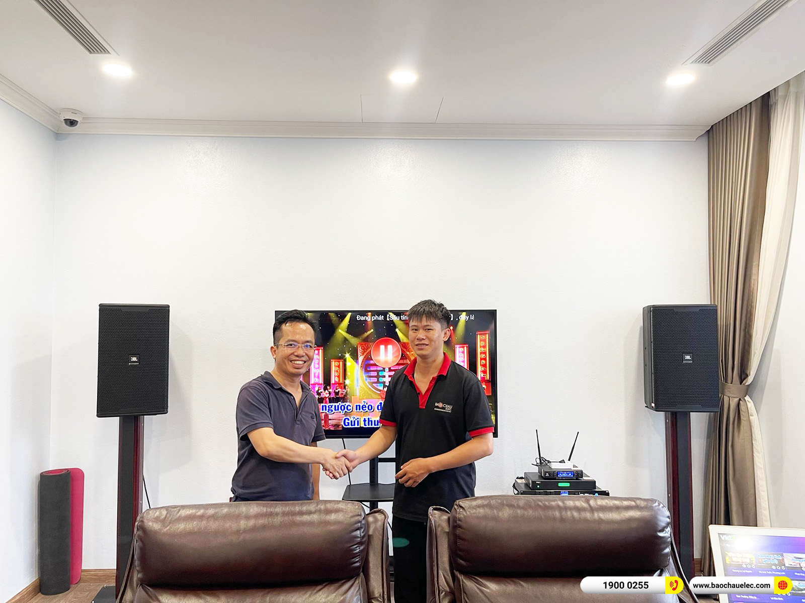 Lắp đặt d&agrave;n karaoke JBL gần 114tr cho anh H&ugrave;ng tại H&agrave; Nội