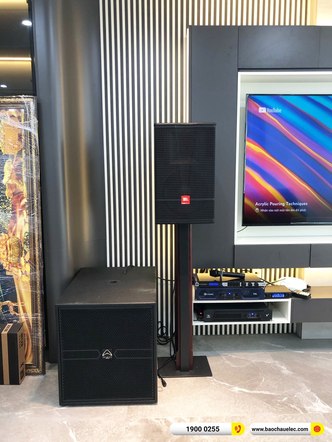 Lắp đặt d&agrave;n karaoke JBL gần 122tr cho anh T&ugrave;ng tại H&agrave; Nội 