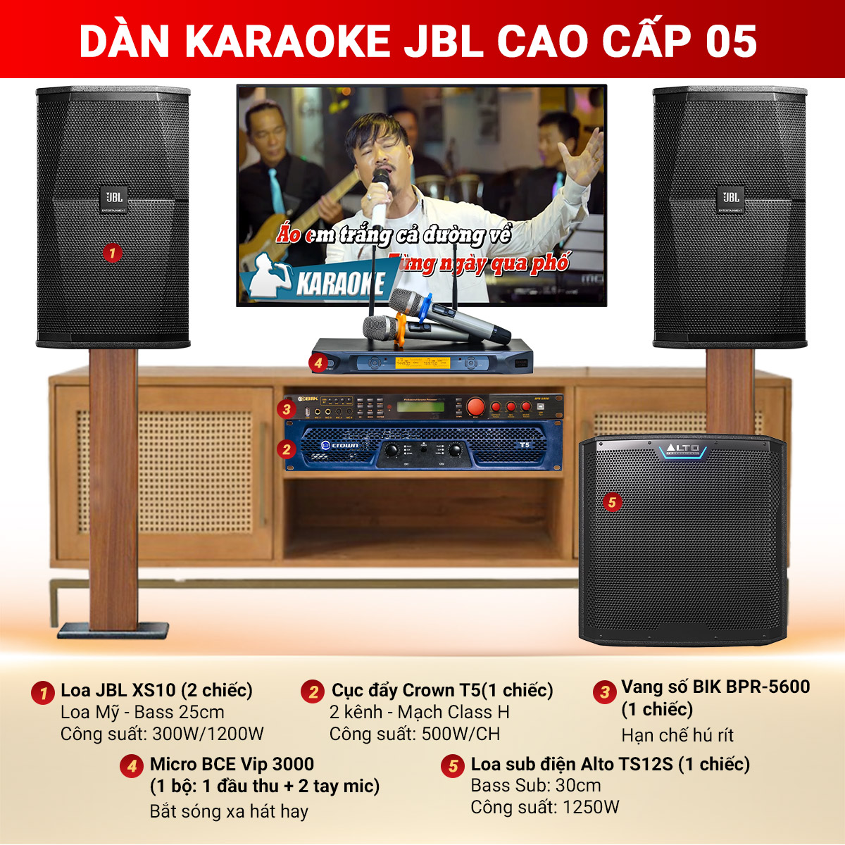 D&agrave;n karaoke JBL cao cấp 05