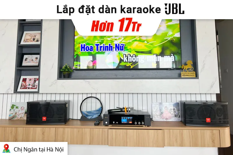 Lắp đặt dàn karaoke JBL hơn 17tr cho chị Ngân tại Hà Nội