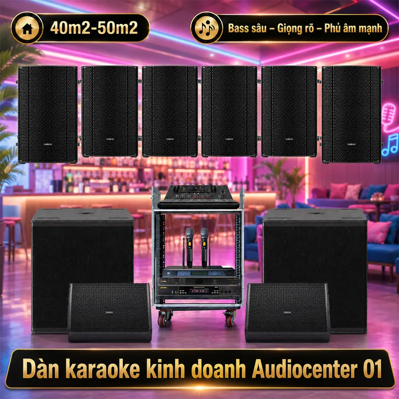 Dàn karaoke kinh doanh Audiocenter 01