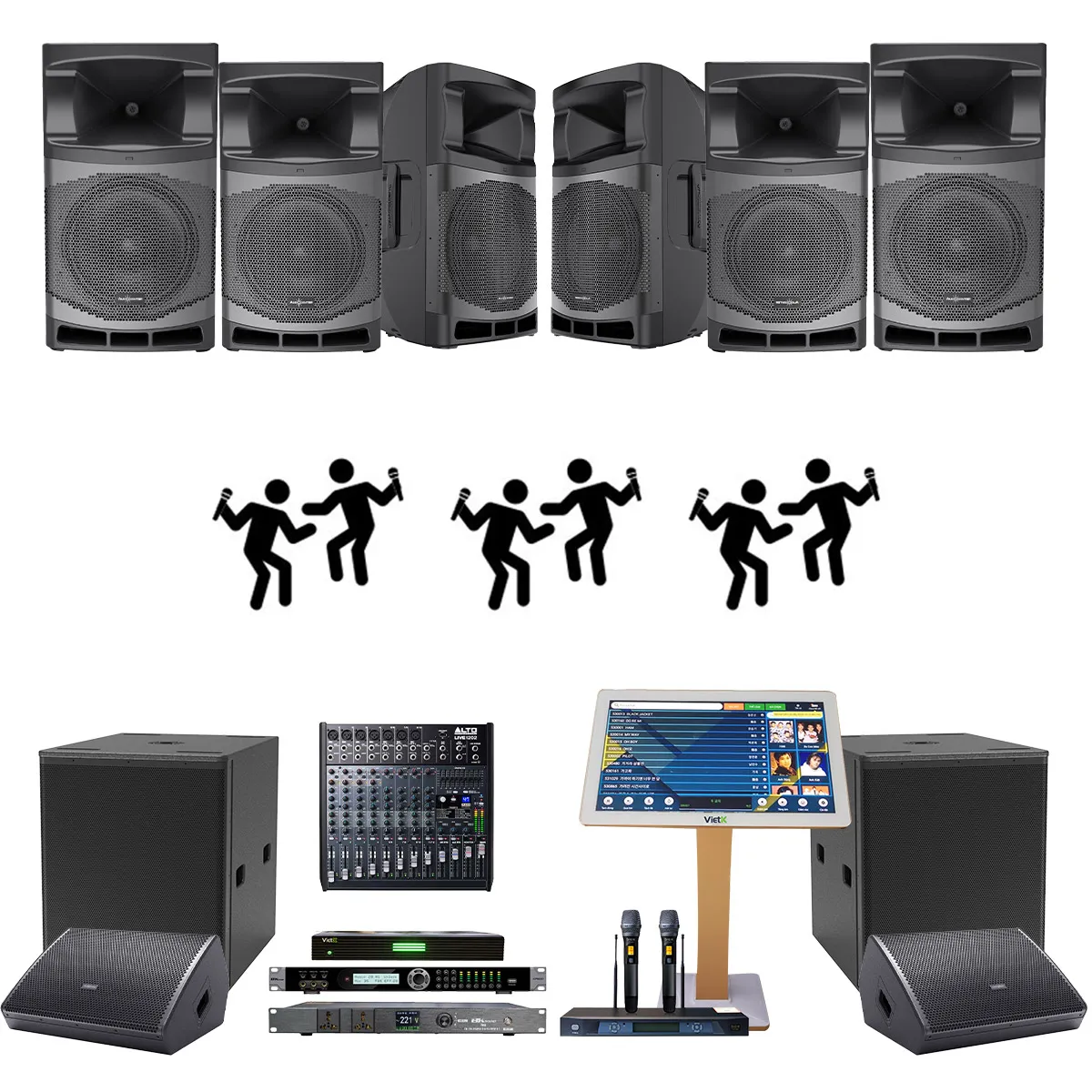 Dàn karaoke kinh doanh Audiocenter 01