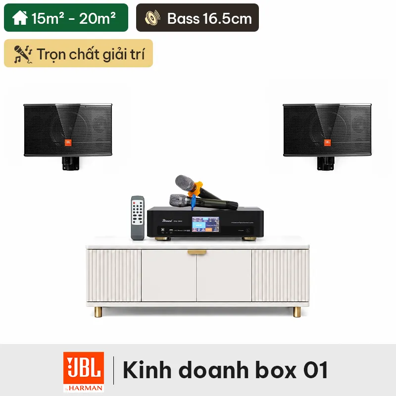 Dàn karaoke kinh doanh box JBL 01
