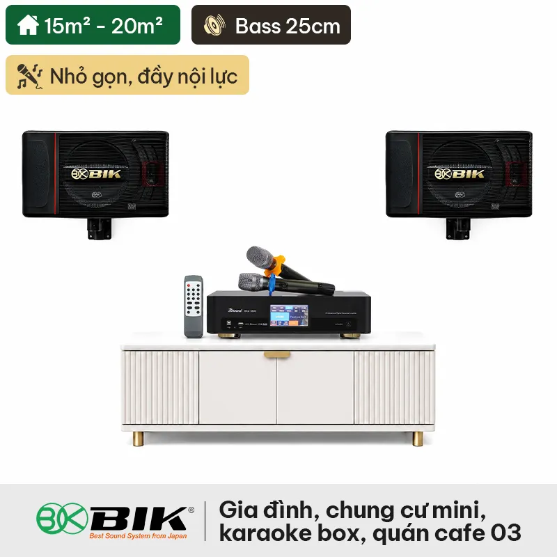 Dàn karaoke gia đình, Chung Cư Giá Rẻ, Karaoke Box 03