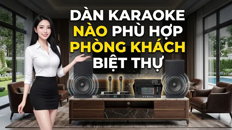 Dàn Karaoke Nào Phù Hợp Phòng Khách Biệt Thự?