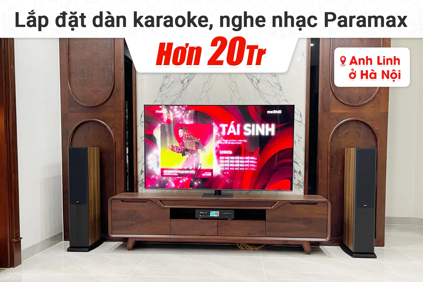 dàn karaoke, nghe nhạc Paramax hơn 20tr cho anh Linh tại Hà Nội