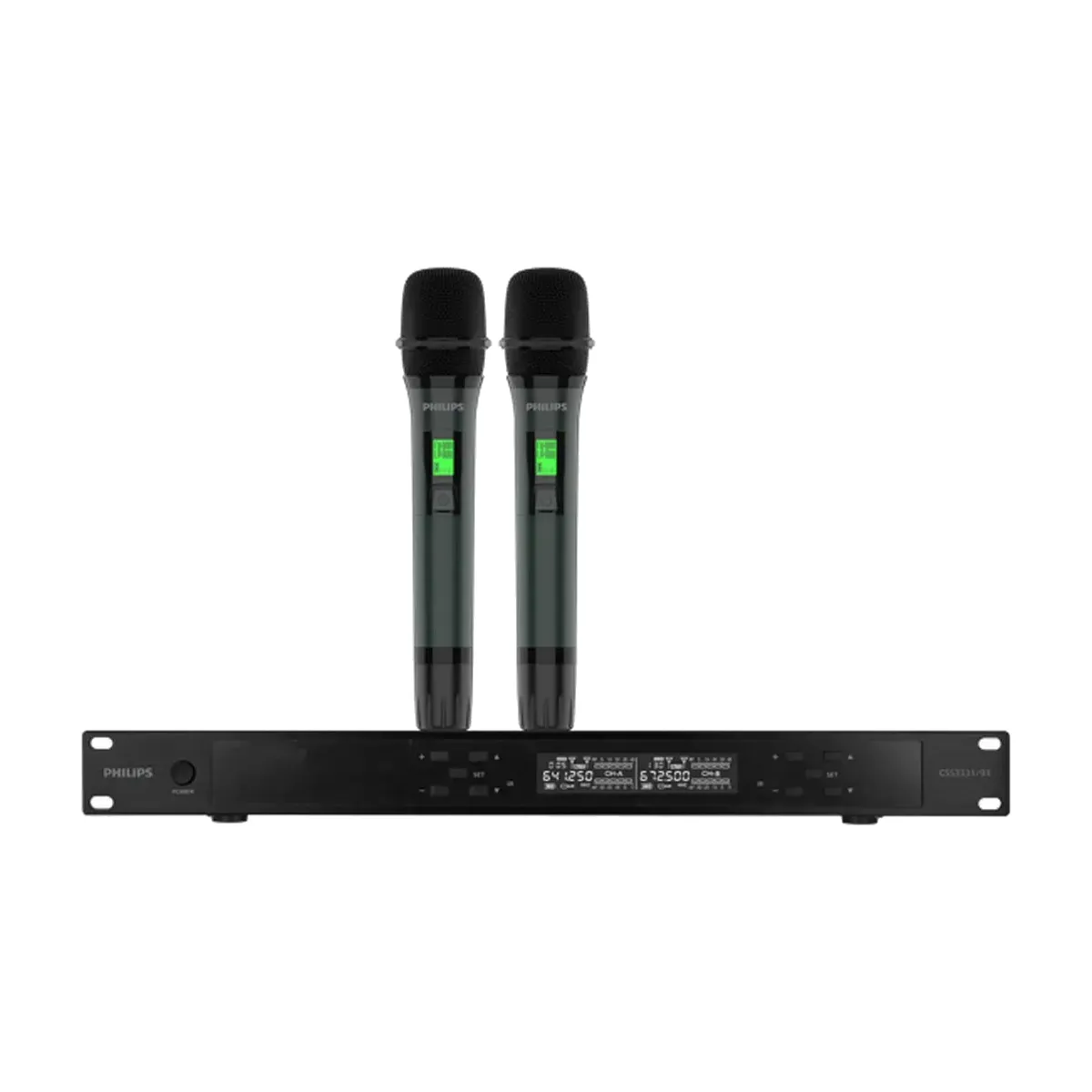 Bộ micro Philips CSS3331/70 gồm đầu thu và hai tay