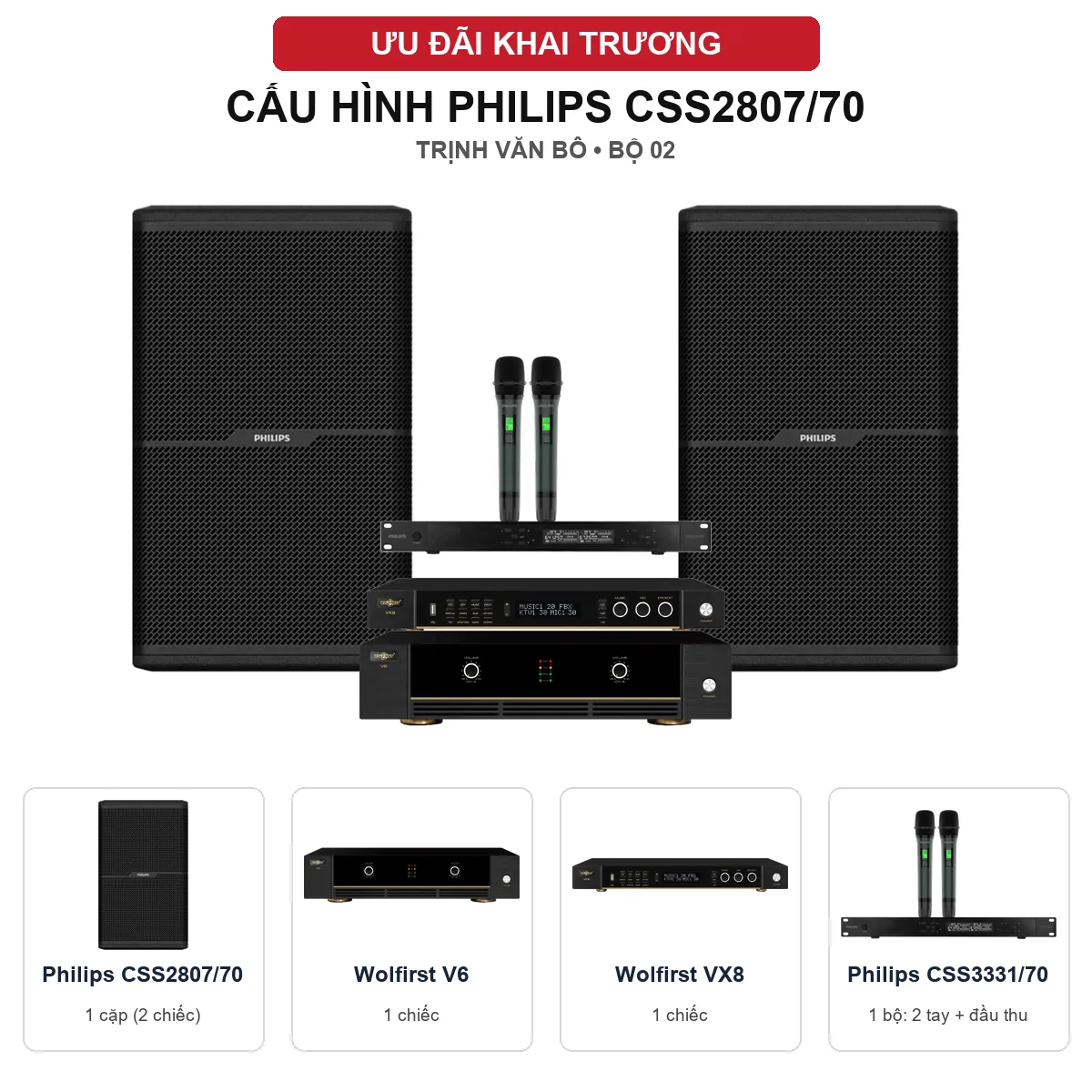 Cấu hình ưu đãi khai trương Philips CSS2807/70 - Trịnh Văn Bô bộ 02