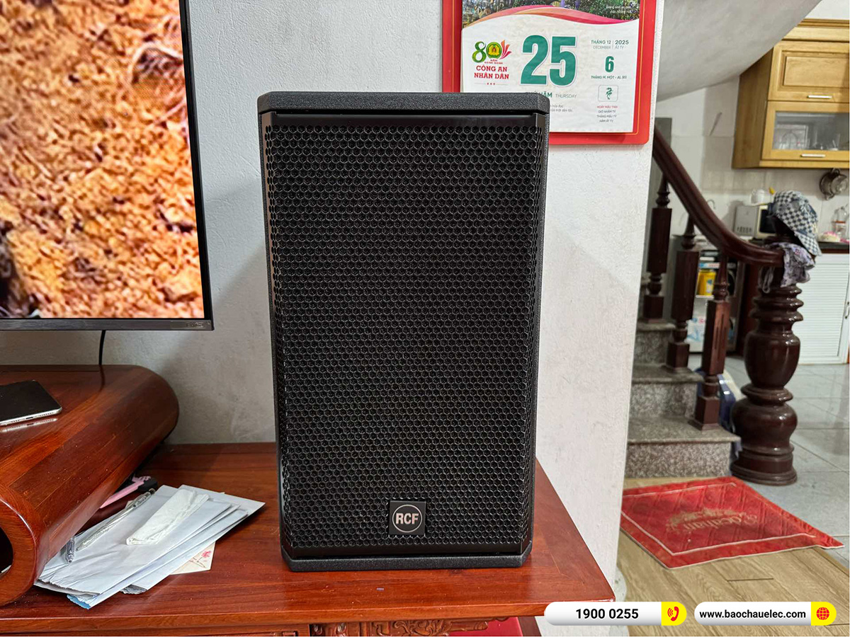 Lắp đặt d&agrave;n karaoke RCF hơn 60tr cho anh C&ocirc;ng tại H&agrave; Nội 