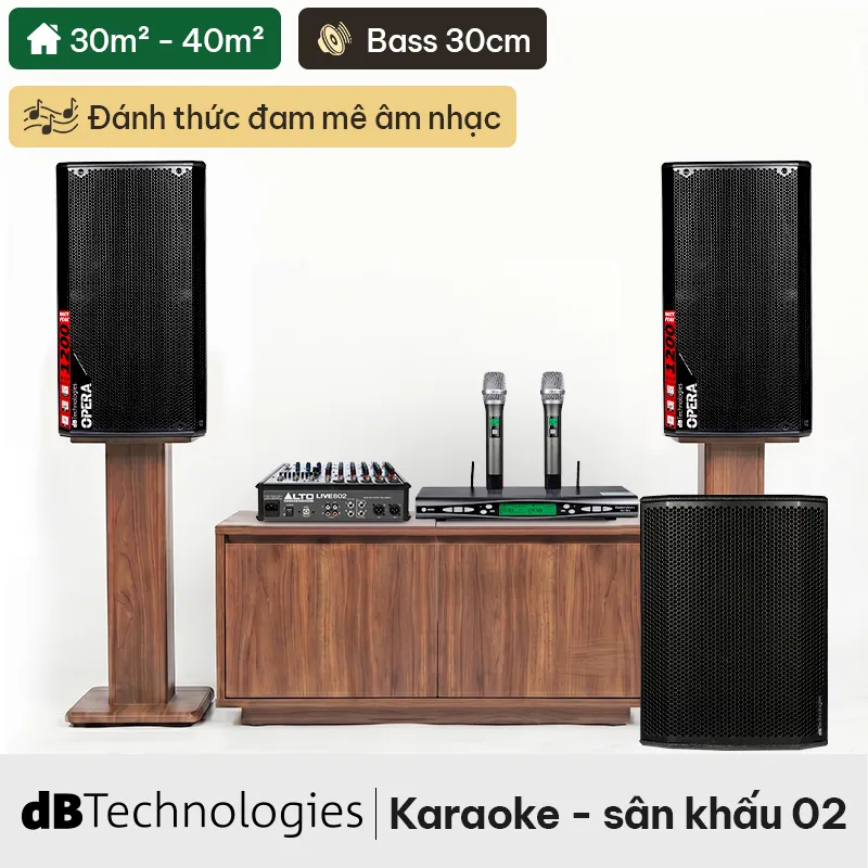 Dàn karaoke - sân khấu dBTechnologies 02
